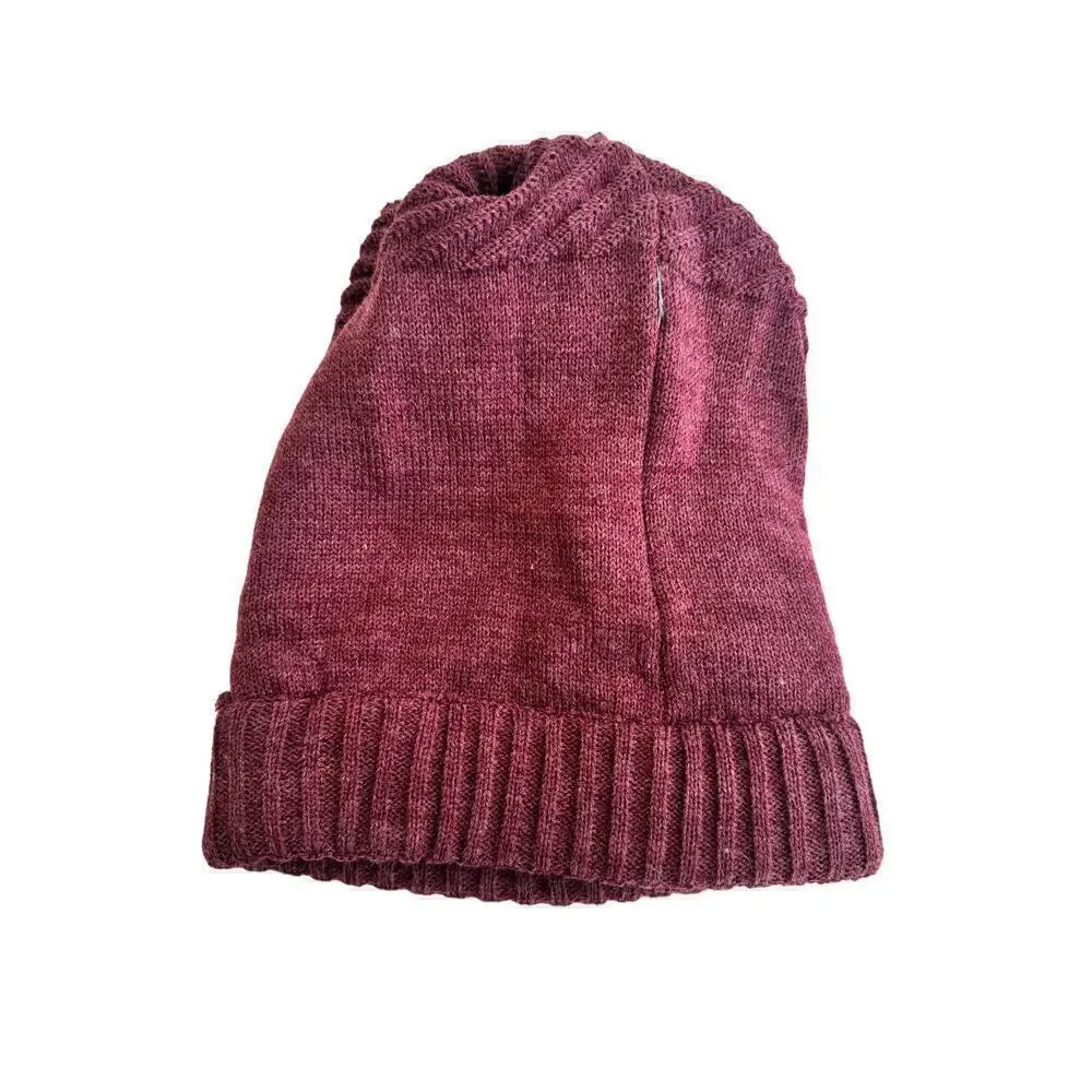 Olive & Pique 3 Way Burgundy Beanie